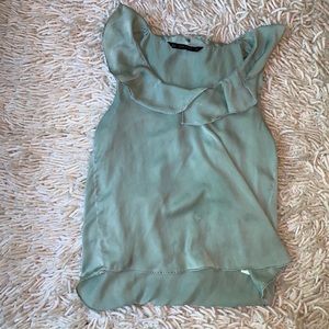 Zara tank top mint green